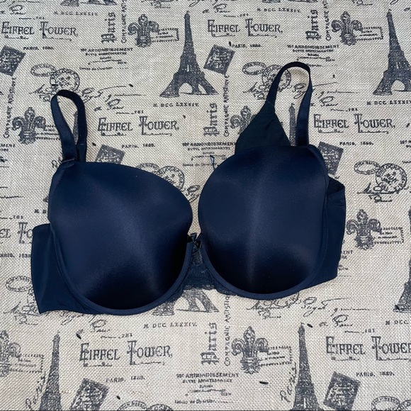 Torrid Curve Black 360 Back Smoothing Push-Up T-Shirt Bra Size 42DD - Picture 3 of 11